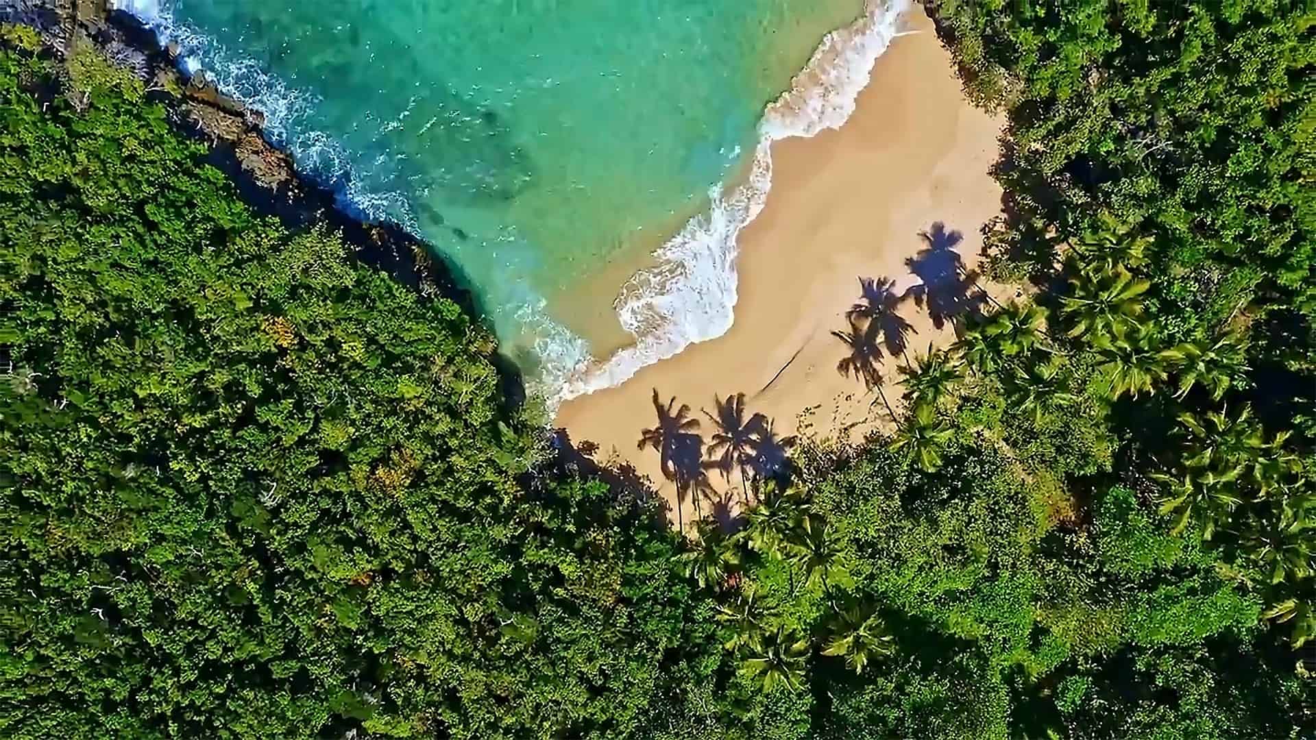 Beach at Peninsula of Samaná in the Dominican Republic.