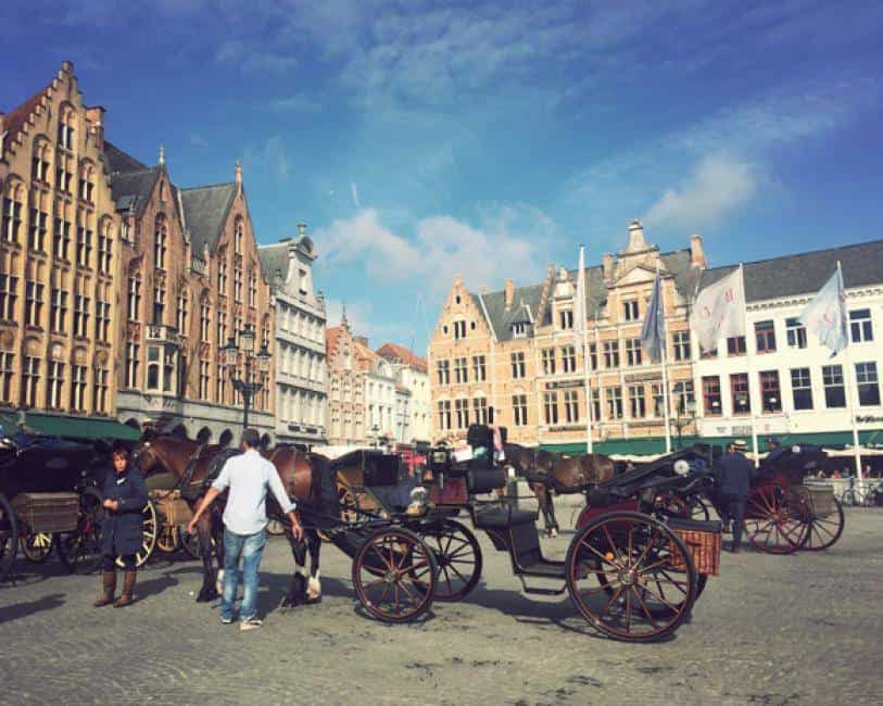 Visiting Markt in Bruges
