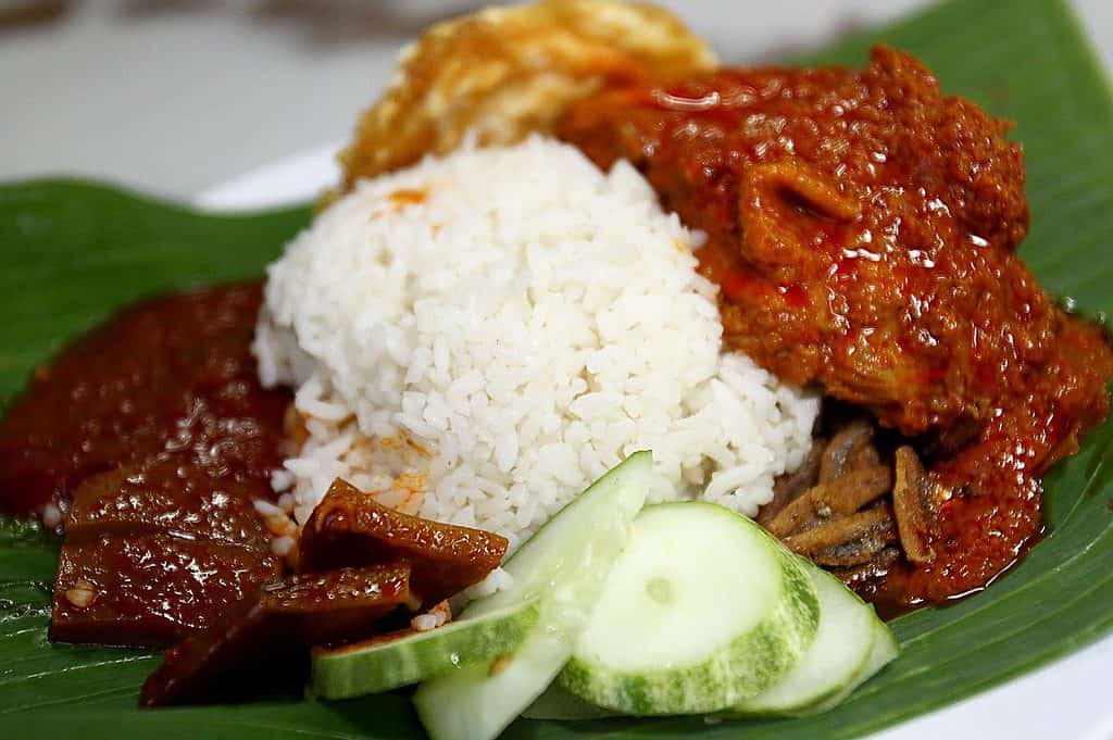 Traditional Malaysian food - Nasilemak