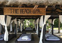 Getting a Thai massage in Thailand on the beach