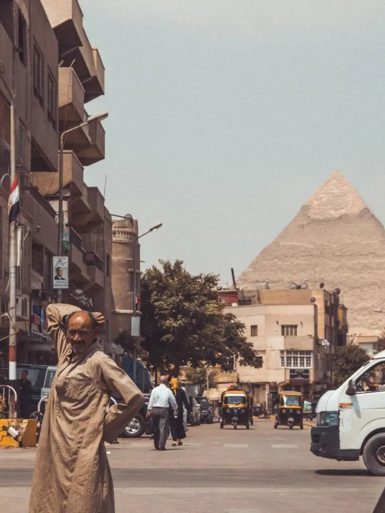 The city of Giza, Egypt