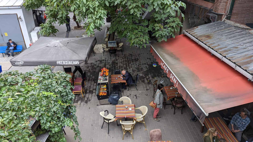 Cafe Sen at the Grand Bazaar in Istanbul, Turkey.