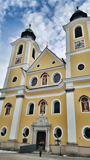 The church of St. Johann in Tirol, Austria.