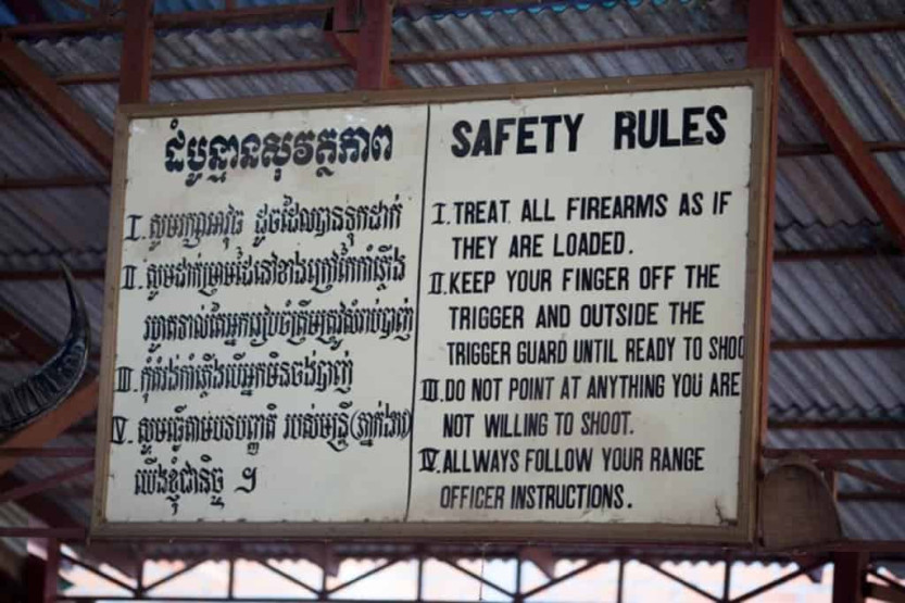 Safety rules for shooting a RPG in Cambodia