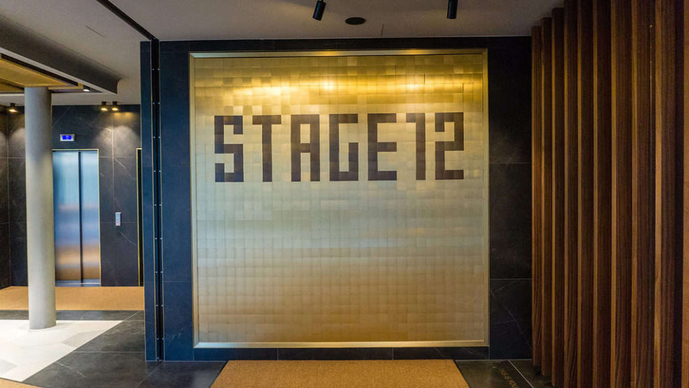 Entrance at the Stage 12 hotel in Innsbruck.