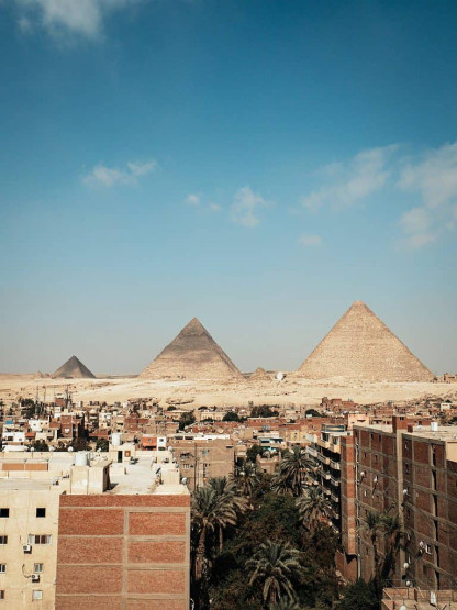 The city of Giza, Egypt