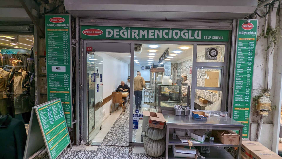 Degirmencioglu - Self Service restauran at the Grand Bazaar in Istanbul, Turkey.