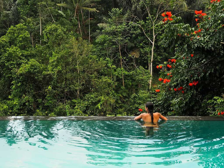 Pool with jungle view, Ubud, Indonesia