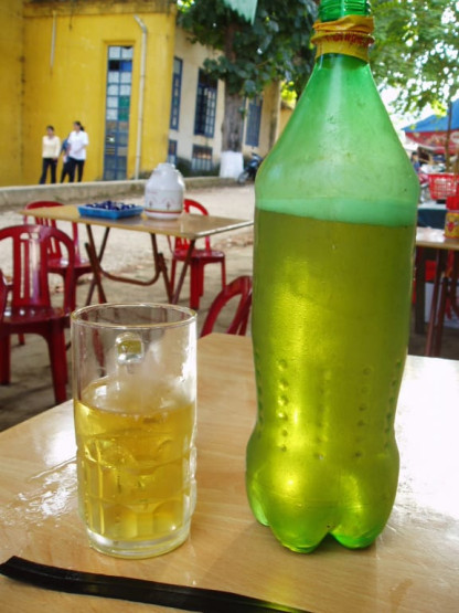 Bia Hoi is a cheap beer in Vietnam.