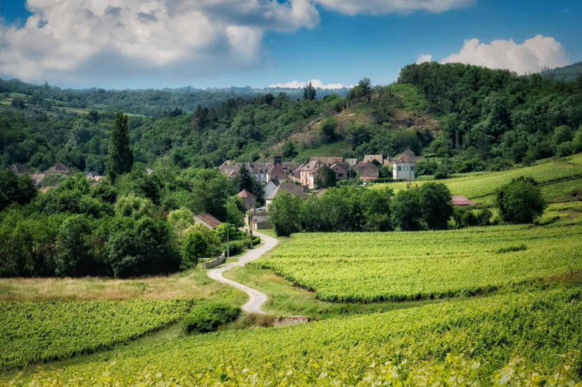 Rural village in Burgundy, France