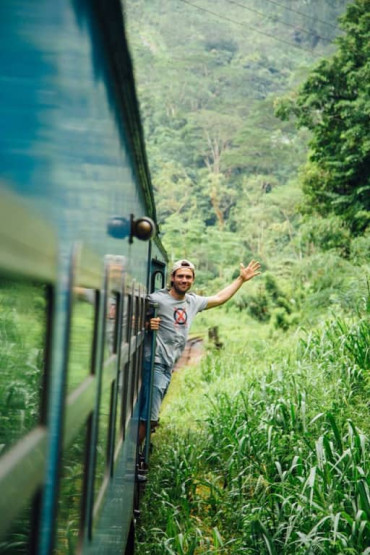 Train from Kandy to Nuwara Eliya, Sri Lanka