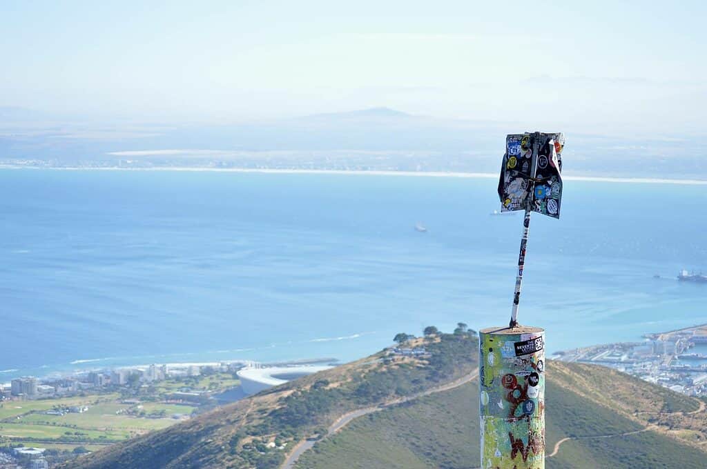 Views of Cape Town from the top of Lions Head