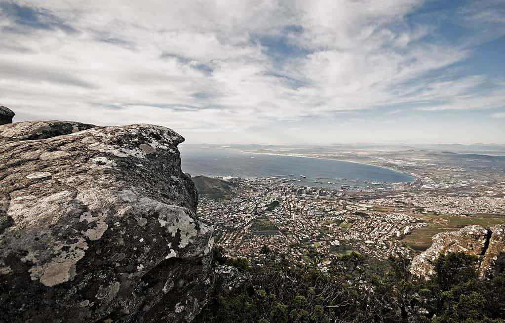 Views of Cape Town from Table Mountain, South Africa
