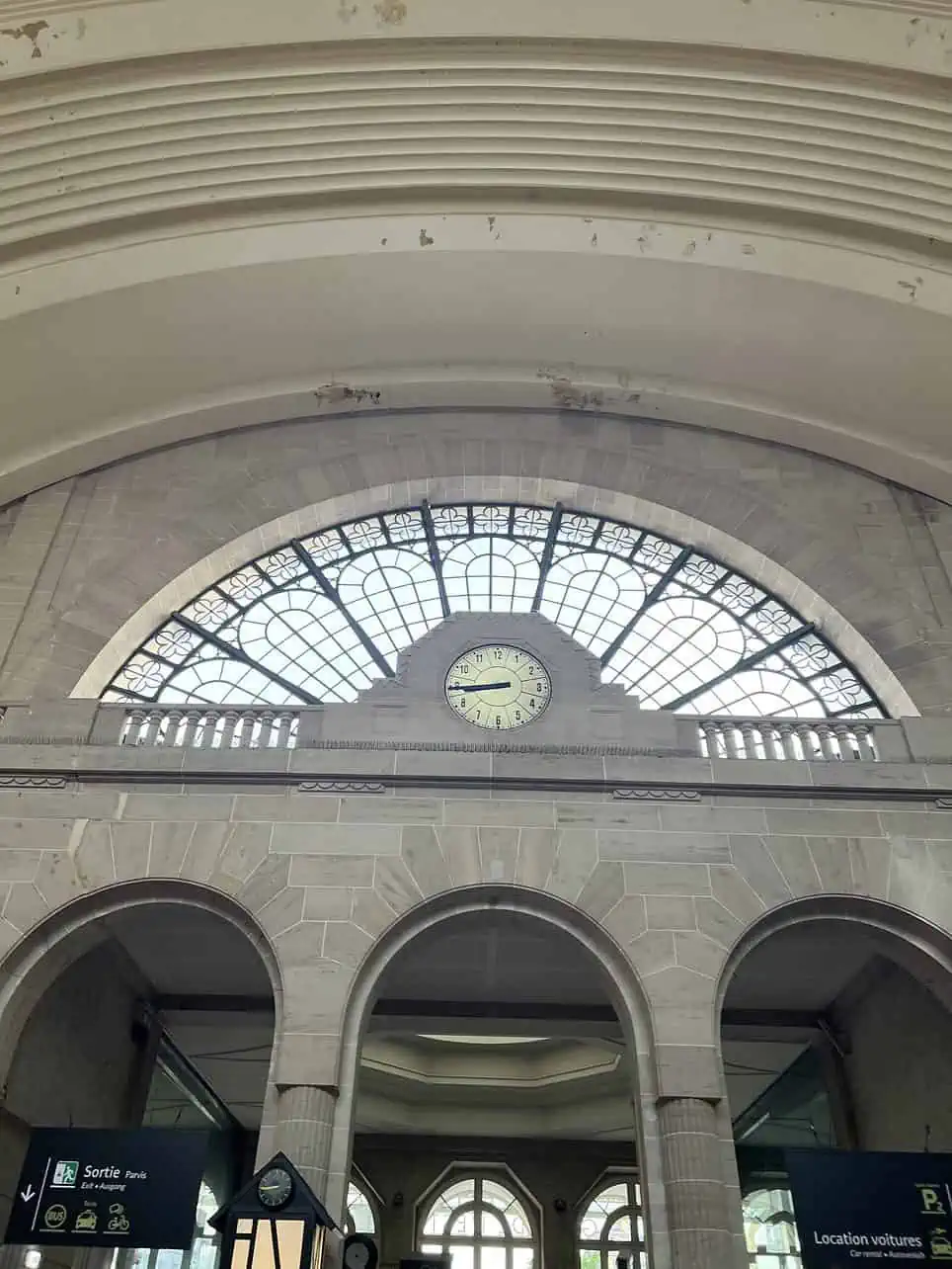 Gare du Nord train station in Paris, France