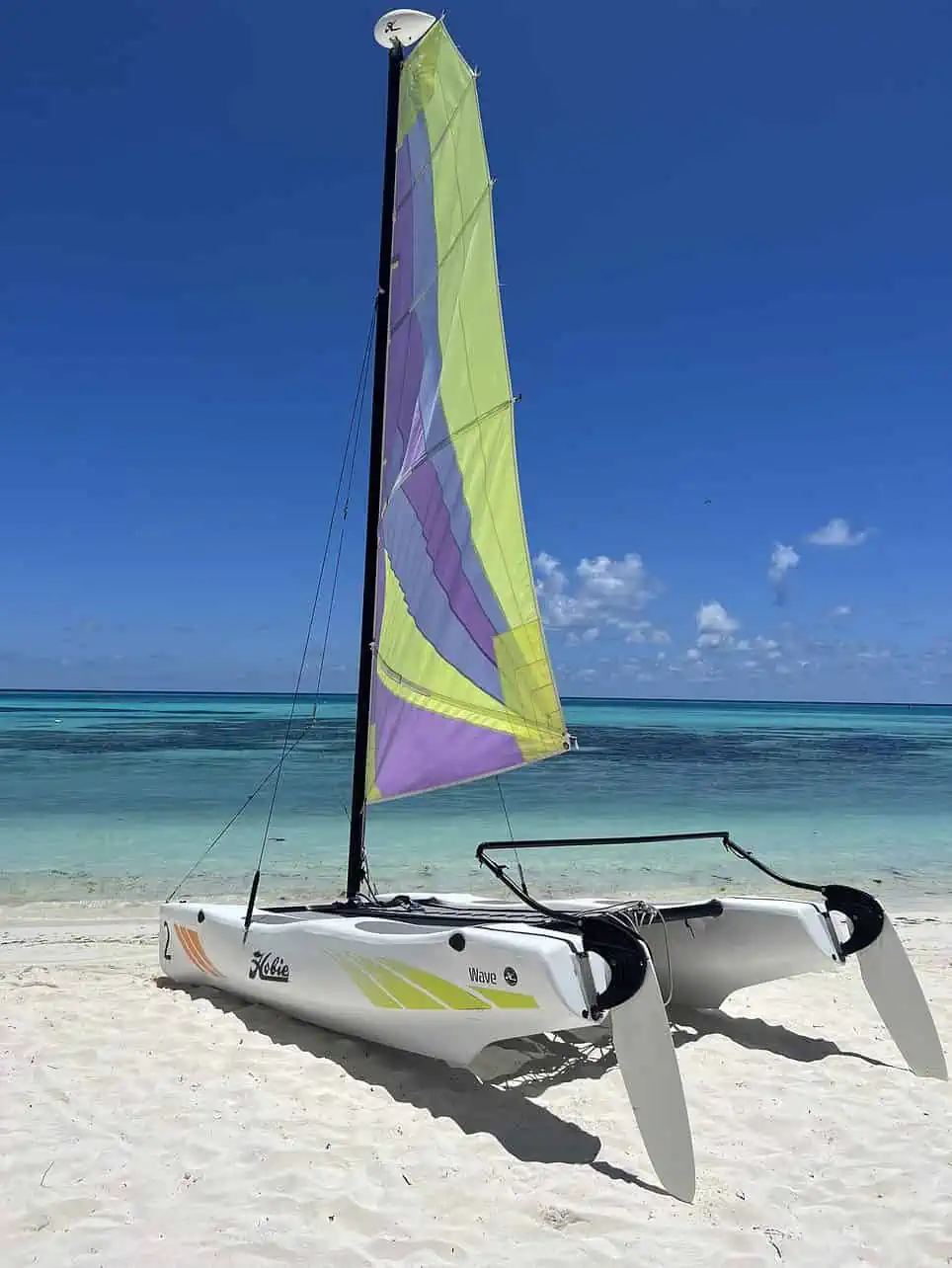 Hobie-Cat at Club Med in the Maldives.